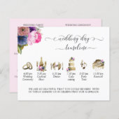 Programme et chronologie Mariage violet, rose, ble (Devant / Derrière)