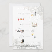 Programme et invitation du week-end de mariage (Dos)