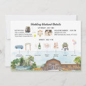 Programme et invitation du week-end de mariage (Dos)
