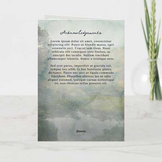 Programme Étang Rustique De Forêt De Cerfs En Mémoire D'Amou (Dos)