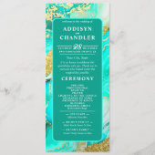 Programme Ethereal Elegance Turquoise Geode Inspiré Mariage (Devant)