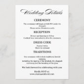 Programme Étoile de David Code QR Détail de mariage juif (Dos)