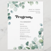 Programme Eucalyptus aquarelle mariage (Devant)