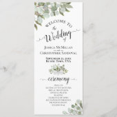 Programme Eucalyptus rustique et Mariage vert (Devant)