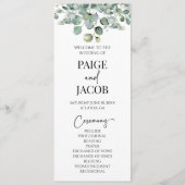 Programme Eucalyptus vert Mariage de verdure botanique (Devant)