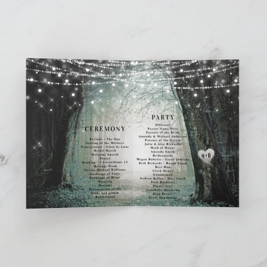 Programme Evermore | Cérémonie des Mariages de la Forêt Fée (Intérieur)