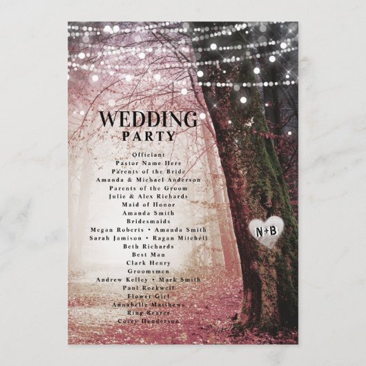 Programme Evermore | Cérémonie Enchanted Fairy Forest Pink (Dos)