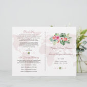 Programme Exotique Tropical Floral Gold World Map (Debout devant)