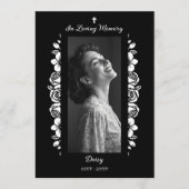 Programme Exquisite Minimalist Floral Black & White Floral (Devant)