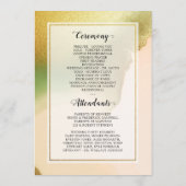 Programme Fab Chartreuse 🤵 audacieux et élégant Mariage bud (Dos)