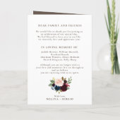 Programme Fancy Classic Rose Peony Flowers plié Mariage (Dos)