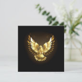 Programme Faux Gold Foil Peace Dove en noir (Debout devant)