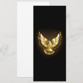 Programme Faux Gold Foil Peace Dove en noir (Devant / Derrière)