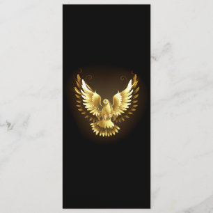 Programme Faux Gold Foil Peace Dove en noir