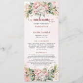 Programme Feminine Rose Gold Flowers Eucalyptus Program (Devant)