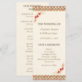 Programme Festive Japanese Blossom Wedding Program (Devant / Derrière)