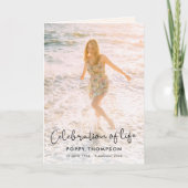 Programme Fête de la vie élégante Ordre de service Funéraill (Devant)