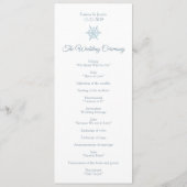 Programme Fête de Noël en argent d'hiver (Dos)