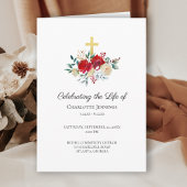 Programme Fête des funérailles commémoratives de la vie