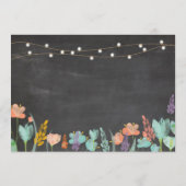 Programme Fête des mariées Chalk Floral Itinéraire Bachelore (Dos)