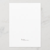 Programme Fête des mariées d'aquarelle botanique "Devinez l' (Dos)