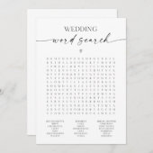 Programme Fête des mariées de recherche mariage Word (Devant / Derrière)