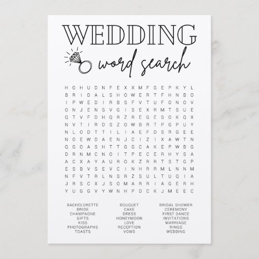 Programme Fête des mariées de recherche mariage Word (Devant)