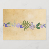 Programme Fête des mariées Floral Itinéraire Bachelorette In (Dos)