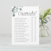 Programme Fête des mariées Jeu-Eucalyptus Devinez Qui (Debout devant)