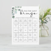 Programme Fête des mariées Jeu-Trouvez le Bingo invité (Debout devant)