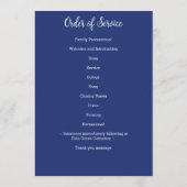 Programme Fête Militaire De Life USA Drapeau Funérailles (Dos)