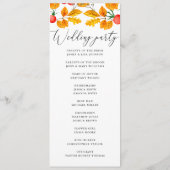 Programme Feuillage d'automne des bois. Mariage de automne a (Dos)