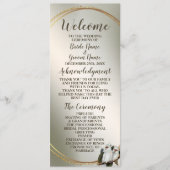 Programme Feuilles verts Cockatoo à la fête de mariage (Devant)