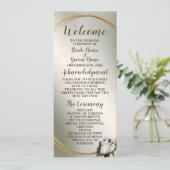 Programme Feuilles verts Cockatoo à la fête de mariage (Debout devant)