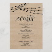 Programme Feux à cordes rustiques Mariage Bienvenue et itiné (Dos)