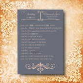 Programme Filigree rustique, chronologie Mariage