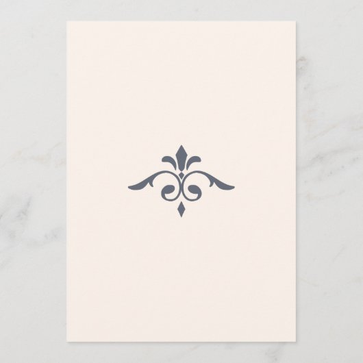 Programme Filigree rustique, chronologie Mariage (Dos)