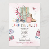 Programme Fille Camp d'invitation Camp de fête dehors Annive (Dos)