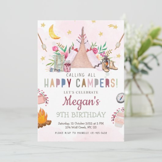 Programme Fille Camp d'invitation Camp de fête dehors Annive (Debout devant)