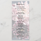 Programme Filles et marguerites sombres et légères (Dos)