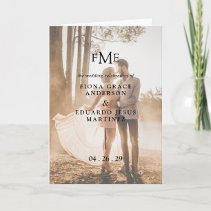 Programme Fiona Photo Gras Monogramme Mariage Moderne
