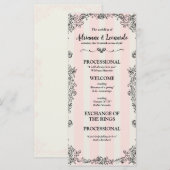 Programme Flat Paris Chic Ornat rose Mariage (Devant / Derrière)