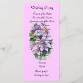 Programme Fleur de clematis d'aquarelle (Dos)