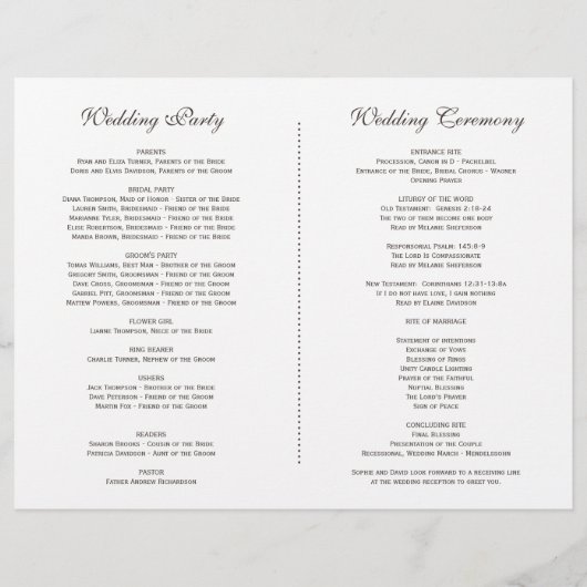 Programme Fleur de Lavande Élégante Bleu Marine (Dos)