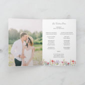 Programme Fleur sauvage d'aquarelle Mariage d'été du printem (Intérieur)