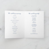 Programme Fleur sauvage de la marine russe Blue Boho Mariage (Intérieur)