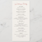 Programme Fleur sauvage rose Rose Spring Garland Mariage (Dos)