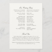 Programme Fleur sauvage simple et intemporel Mariage blanc d (Dos)