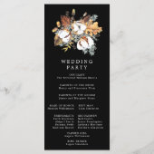 Programme Fleurs d'automne rustiques do-it-yourself Mariage (Dos)