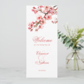 Programme Fleurs de cerisiers Elégant Mariage de printemps (Debout devant)